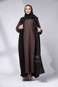 عباية بفستان متصل مطرزة - 6142